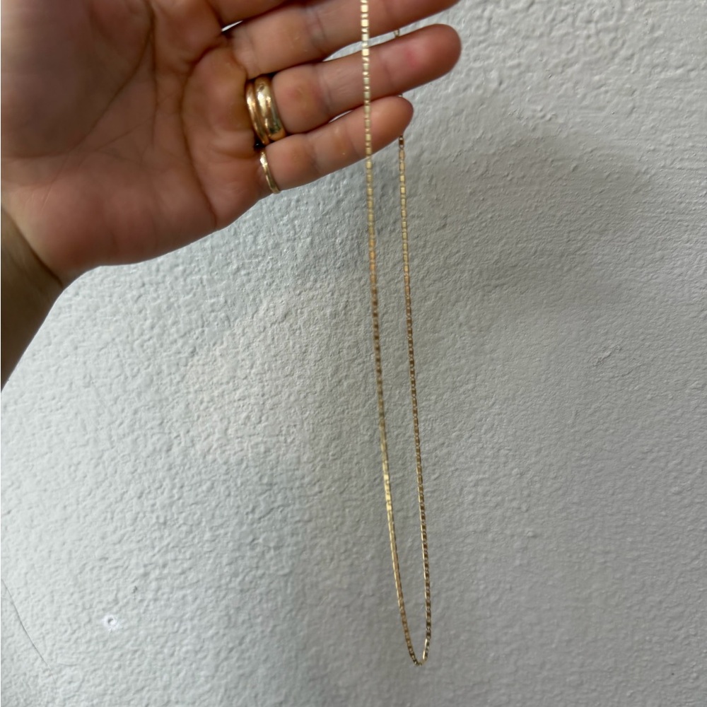14k gold 18 inch Valentino chain